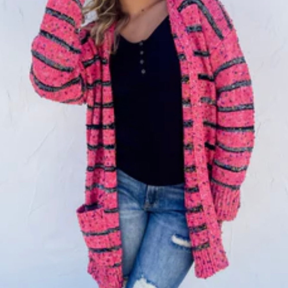 Women’s pink cardigan
